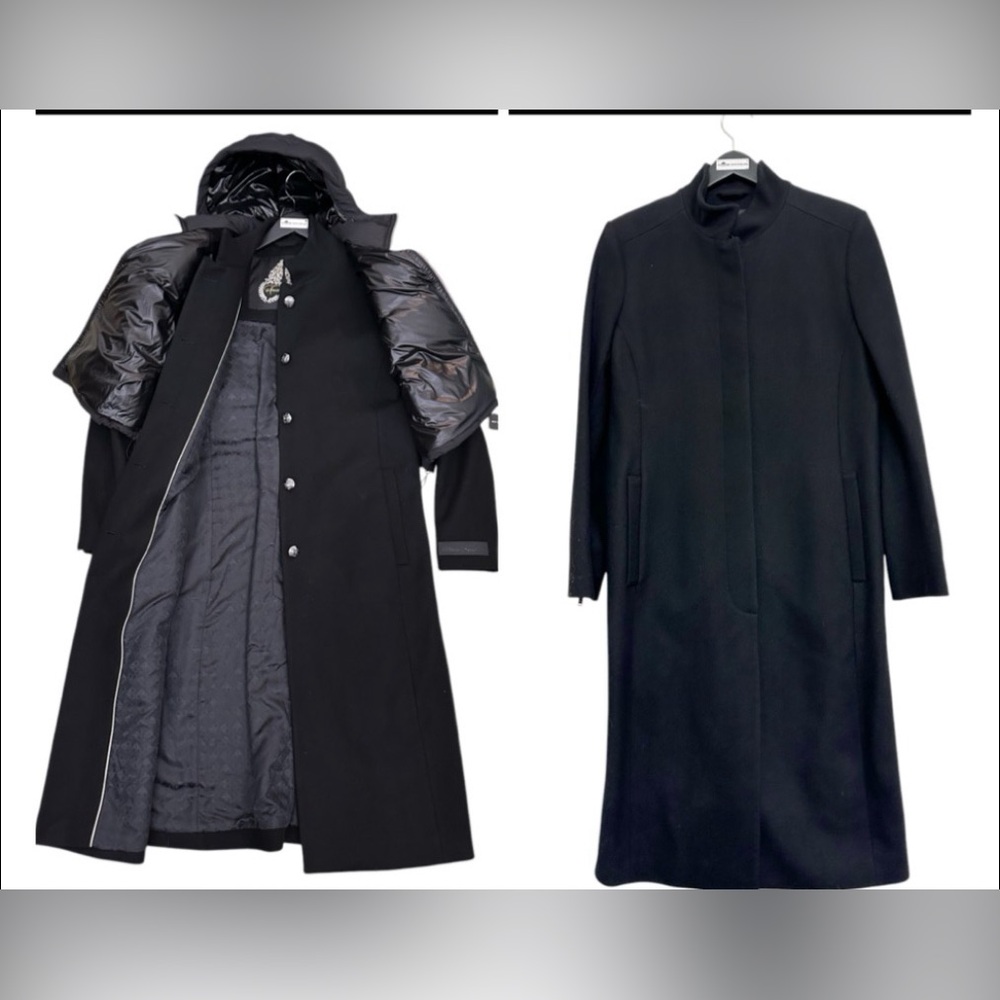 NWT MOOSE KNUCKLES Ranelagh Convertible 3-in-1 Wool Coat + Puffer Vest Sz Sz L - Picture 9 of 16